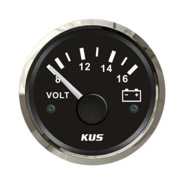 Imagem de Voltímetro De 52mm Para Carro, Caminhão E Barco 8-16V 18-32V 9-32V Com