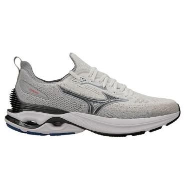 Imagem de Tênis Mizuno Wave Mirai 8 Masculino - Branco-Cinza