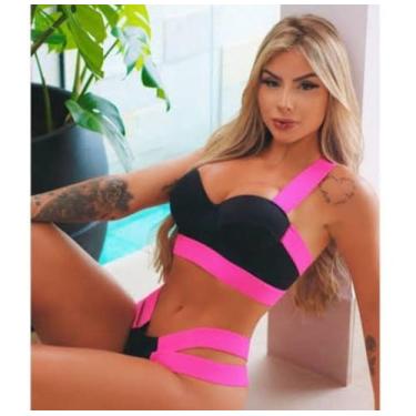 Imagem de Biquini Neon Tiras Grossa Modelo Das Gringas Fio Duplo - BEA FASHION S