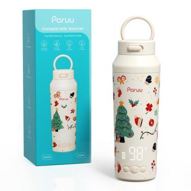 Imagem de Aquecedor Portátil de Mamadeira Paruu MW100 350ml 7 Temperaturas Bege