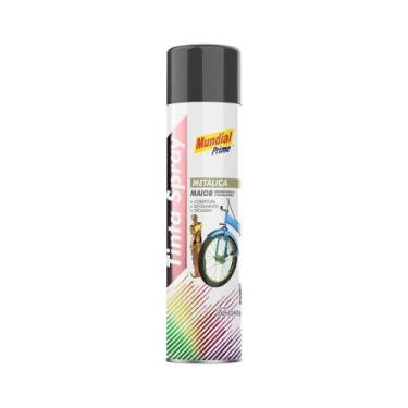 Imagem de Tinta Spray Cor Grafite Metálico Conteúdo 400ml Mundial Prime - Mundia
