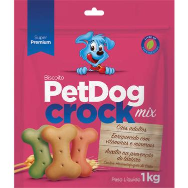 Imagem de Biscoito PetDog Crock para Cães Adultos Sabor Original - 1Kg