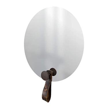 Imagem de Espelho Funcional Hook Corten Alça Rajada 50 cm Redondo