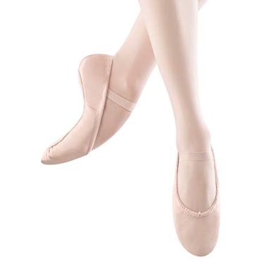 Imagem de Bloch Sapatilha de balé de couro com sola completa Dansoft infantil unissex, Rosa teatral, 7 Narrow Toddler