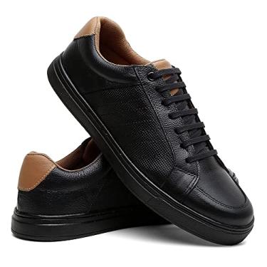 Imagem de Sapatênis Masculino Conforto Clássico - Preto/38