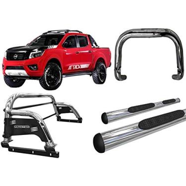 Imagem de KIT QUEBRA MATO+SANTO ANTONIO H3+ESTRIBO FONTIER 17/20 CROMO