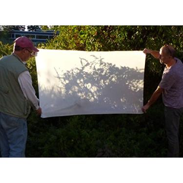 Imagem de Alzo — Tecido de difusão de nylon e seda branco modificador de luz branca, 1 jarda de comprimento 152 cm de largura, bordas sem acabamento, corte preciso para fotografia, softbox e tendas leves