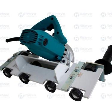 Imagem de Máquina De 45 Graus Meia Esquadria Com Máquina Makita 220V