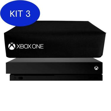 Imagem de Kit 3 Capa Para Xbox One X Case Protetora Impermeável