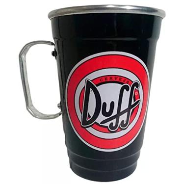Imagem de Caneca em Alumínio Térmica de Chopp Preta - Cerveja Duff