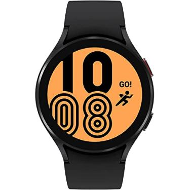 Imagem de SAMSUNG Smartwatch Galaxy Watch 4 44 mm com monitor ECG para saúde, fitness, corrida, ciclos de sono, detecção de quedas GPS, Bluetooth, versão dos EUA, preto