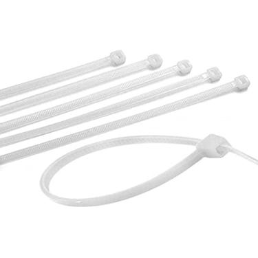 Imagem de Force Line Abracadeira De Nylon 4 8Mm X 400Mm Branca 100 Pcs