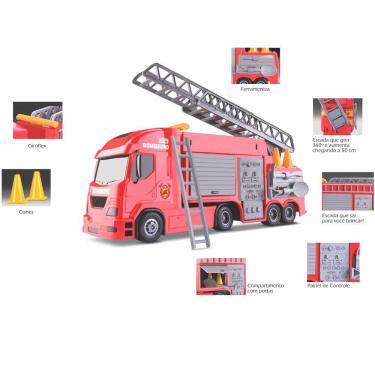 Imagem de Caminhão com Carreta - Pollux - 30-360 - Bombeiro - Silmar 