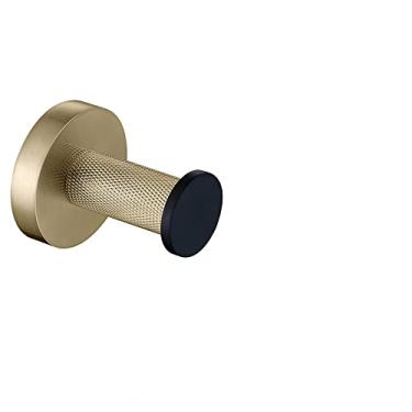 Imagem de Gancho de roupa SUS304 ganchos montados na parede para banheiro cozinha garagem roupão gancho preto prata ouro ferragens para banheiro, gancho abgb