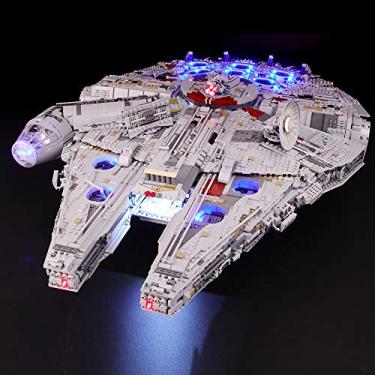 Imagem de Briksmax Kit de iluminação LED para Star Wars Ultimate Millennium Falcon – Compatível com Lego 75192 modelo de blocos de montar – não inclui o conjunto Lego