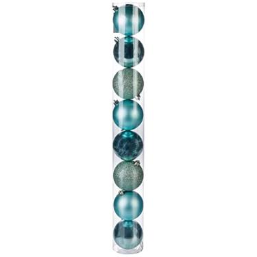 Imagem de Cromus BOLA LISA/MATE/GLITTER VDH 8cm (BOLAS EM TUBO) JG C/8 PC, Verde