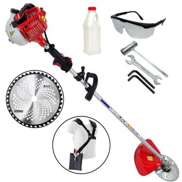 Imagem de Roçadeira Profissional Plus Kawashima KW260T 26cc 2 Tempos á Gasolina Potente, Robusta e Econômica Ideal Para Uso Intensivo e de Alta Durabilidade