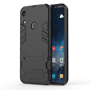 Imagem de YUNCHAO Caixa de telefone Caso PC + TPU à prova de choque para Huawei Honor 8a, com suporte capa para celular