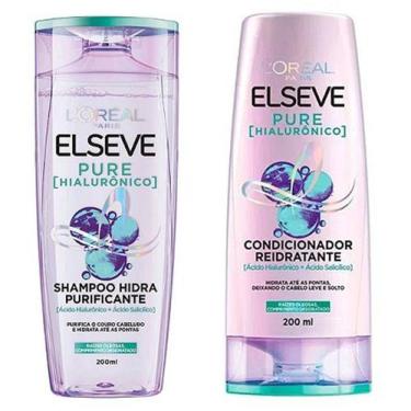 Imagem de Kit Elseve Shampoo+Condicionador Purê Hialuronico 200 Ml - L'oréal