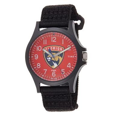 Imagem de Timex Tribute Relógio masculino NHL Pride 40 mm de quartzo pulseira de tecido, preto, 20 relógio casual (modelo: TWZHPNTMYYZ)
