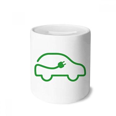 Imagem de DIYthinker Line Plug Energy Veículos Protect Environment Dinheiro Caixa de Cerâmica Porta-Moedas Presente