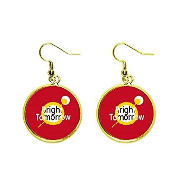 Imagem de Brinco feminino com pingente dourado para crianças Pure Happiness Hope