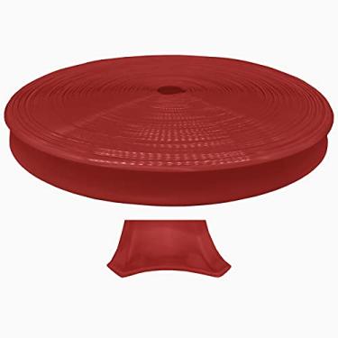 Imagem de Autmotive Authority Reboque de viagem de vinil vermelho de 2,54 cm com acabamento de moldagem RV Camper (vermelho, 15 m)