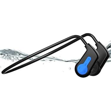 Imagem de Fones De Ouvido De Natação Sem Fio IP68 À Prova D'água, Fones De Ouvido Bluetooth 5.0 De Condução Óssea, Fone De Ouvido Esportivo De Ouvido Aberto Com Memória 16G, Reprodutor De Música MP3 Para Co