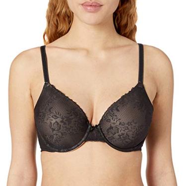Imagem de Maidenform Sutiã de renda Comfort Devotion, sutiã com cobertura total suave para conforto diário, sutiã de renda confortável, Combo de renda preta/corpo bege, 40B