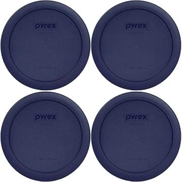 Imagem de Capa de plástico redonda Pyrex Blue 4 Cup #7201-PC, Dark Blue, 4