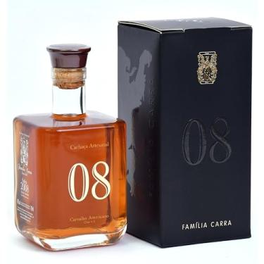 Imagem de Cachaça 08 Família Carra 700 ml Envelhecida Alambique Premium Gourmet Descansada Presente Pinga Pai Especial Churrasco