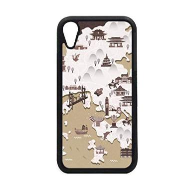Imagem de Mapa de localização de Hong Kong China para iPhone XR Capa para proteção de telefone Apple