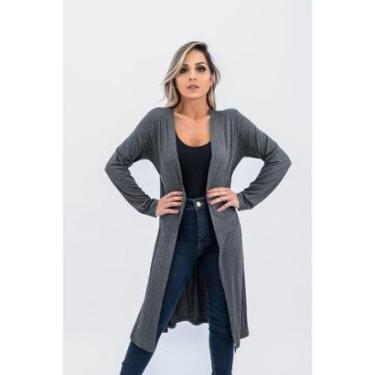 Imagem de Cardigan Kimono Longo Juquitiba Brasil Feminino-Feminino