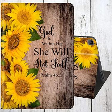 Imagem de Capa fina para Samsung Galaxy Tab S6 Lite de 10,4 polegadas com suporte ajustável com capa inteligente despertar/hibernar automática para Samsung Galaxy S6 Lite (SM-P610/ P613/ P615/ P619) - Salmo