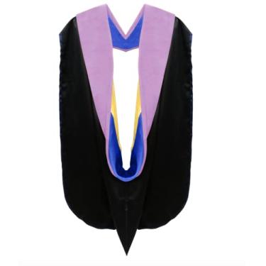 Imagem de CLERKMANS Unisex Doctoral Graduation Hood for Doctorate Degree - University PhD Academic Hood