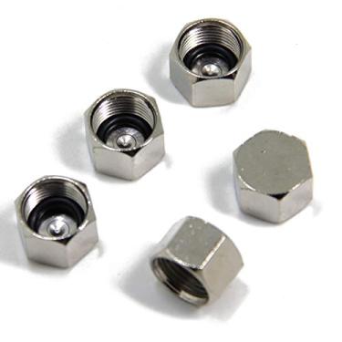 Imagem de Ancable Pacote com 5 tampas meteorológicas tipo F externas, à prova d'água, à prova de poeira, para amplificador de antena, divisor F fêmea, conectores