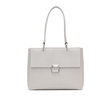 Imagem de Calvin Klein Bolsa com aba de compartimento triplo cravo, Pomba cinza, One Size