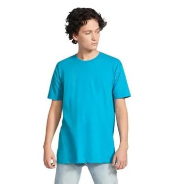 Imagem de American Apparel Camiseta de jérsei fino, estilo G2001, pacote com 2, Azul-petróleo (pacote com 2), M