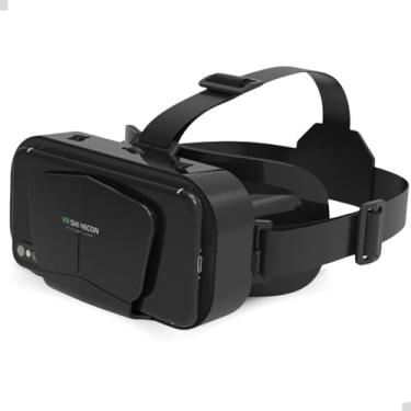 Imagem de Óculos de Realidade Virtual 360º Vr Shinecon G10 3d Para iPhone e Android com Controle Bluethooth