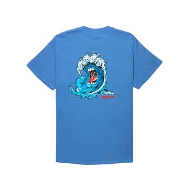 Imagem de SANTA CRUZ Camiseta masculina P/P Screaming Wave Skate Shirt, Ultramarino, GG