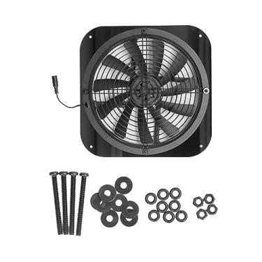 Imagem de Ventilador de ventilação para estufa, 9,8 polegadas, exaustor solar, alta pressão, ventilação redonda, para pequenas casas de frango, galpões