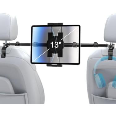 Imagem de Woleyi Suporte de encosto de cabeça para tablet de carro – Suporte de apoio de cabeça para tablets de 4,7 a 13 polegadas, iPad Pro/Air/Mini, Galaxy Tabs, Kindle Fire HD, Switch, iPhone