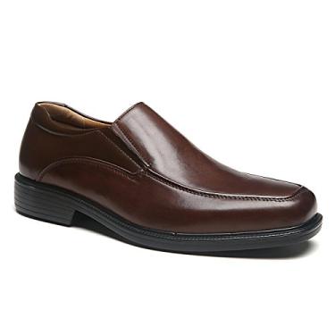 Imagem de La Milano Sapato Oxford masculino clássico, moderno, largo, bico liso, Largo-3 marrom, 9.5 X-Wide