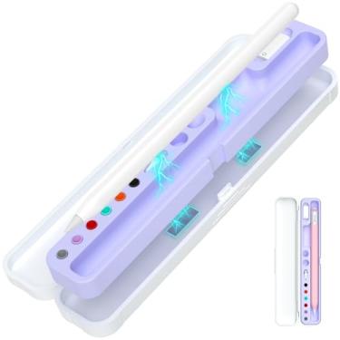 Imagem de AZF Capa magnética rígida de policarbonato e silicone para Apple Pencil (Apple Pencil Pro/2ª geração/1ª geração/(USB-C)/Pro e Samsung Galaxy S-Pen Series Estojo de transporte com proteção de lápis