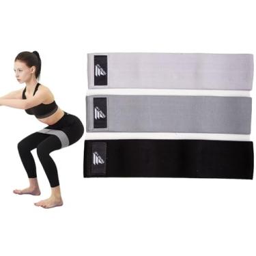 Imagem de Kit Hip Mini Band Faixa Elástica com 3 Und Exercício TARG ME Elástico Academia Treino 3 Intensidades