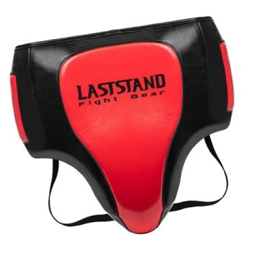 Imagem de UGPLM Protetor de virilha de boxe, protetor abdominal, jockstrap, protetor de virilha para homens e mulheres, copo de boxe para sanda, sparring, kickboxing, Preto Vermelho