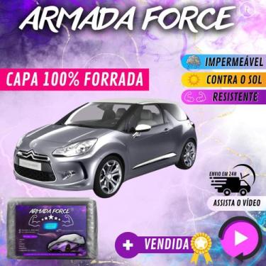 Imagem de Capa Cobrir Carro CITROEN DS3 100% Forrada Armada Force 100% Impermeáv