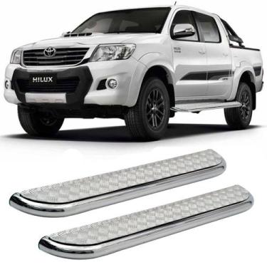 Imagem de Estribo Hilux 2006 A 2015 Cabine Dupla Cromado - SOLAR