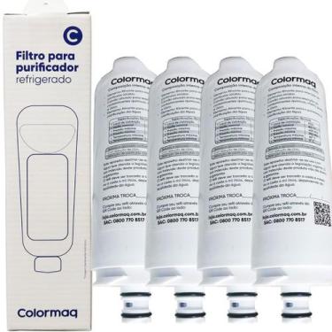 Imagem de Kit 04 Filtro Refil Colormaq Acqua Purificador CPUHEVABAN CPUELSABEN C