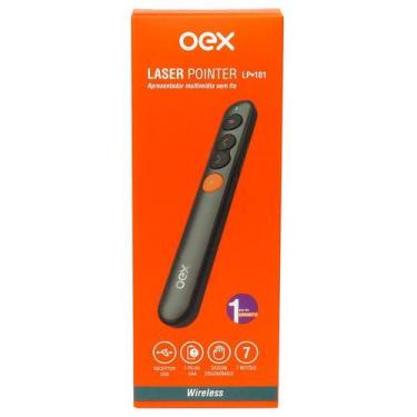 Imagem de Apresentador Multimidia Laser Point sem Fio Preto OEX LP101